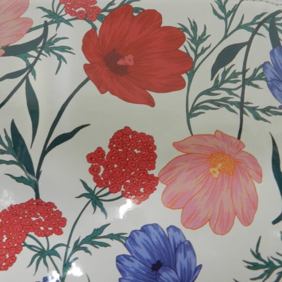 Kate Spade New York Blossom coated canvas pouch make-up bag pencil case floral - Picture 9 of 12